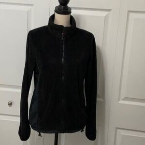 Aeropostale Full Zip Soft Fleece Jacket, XL, Black, Like New